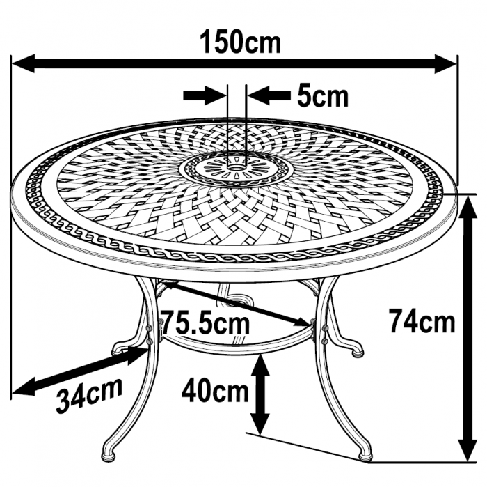 Table Frances (ensemble 6 personnes)