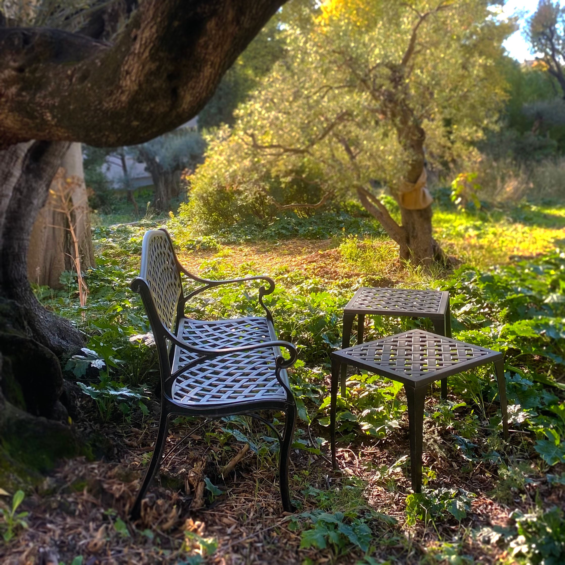 Table Willow - Bronze Ancien