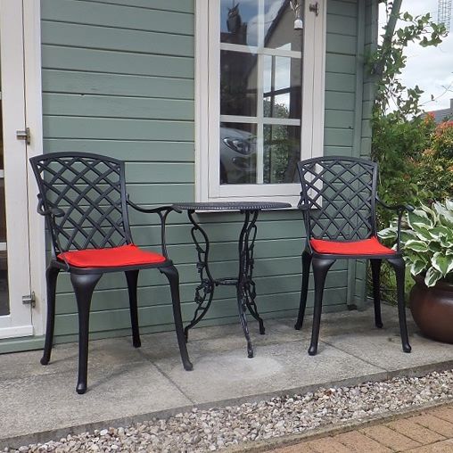 Table bistrot London Rose (ensemble 2 personnes)