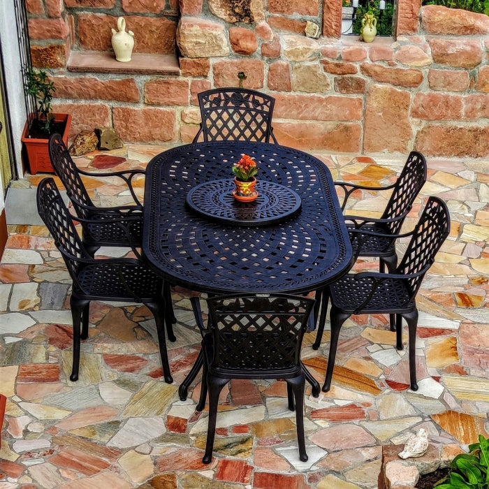 Table Catherine (ensemble 6 personnes)