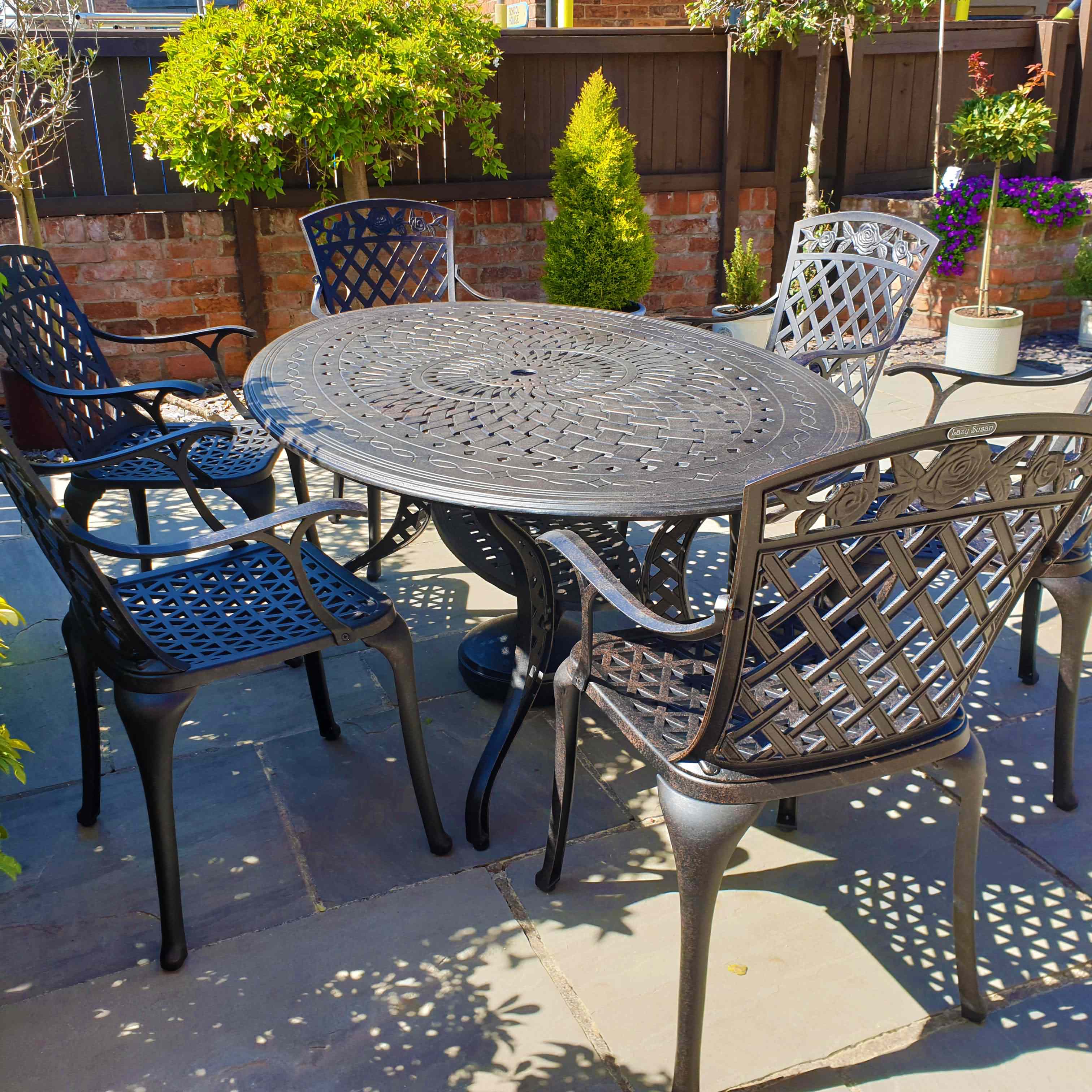 Table Charlotte (ensemble 6 personnes)