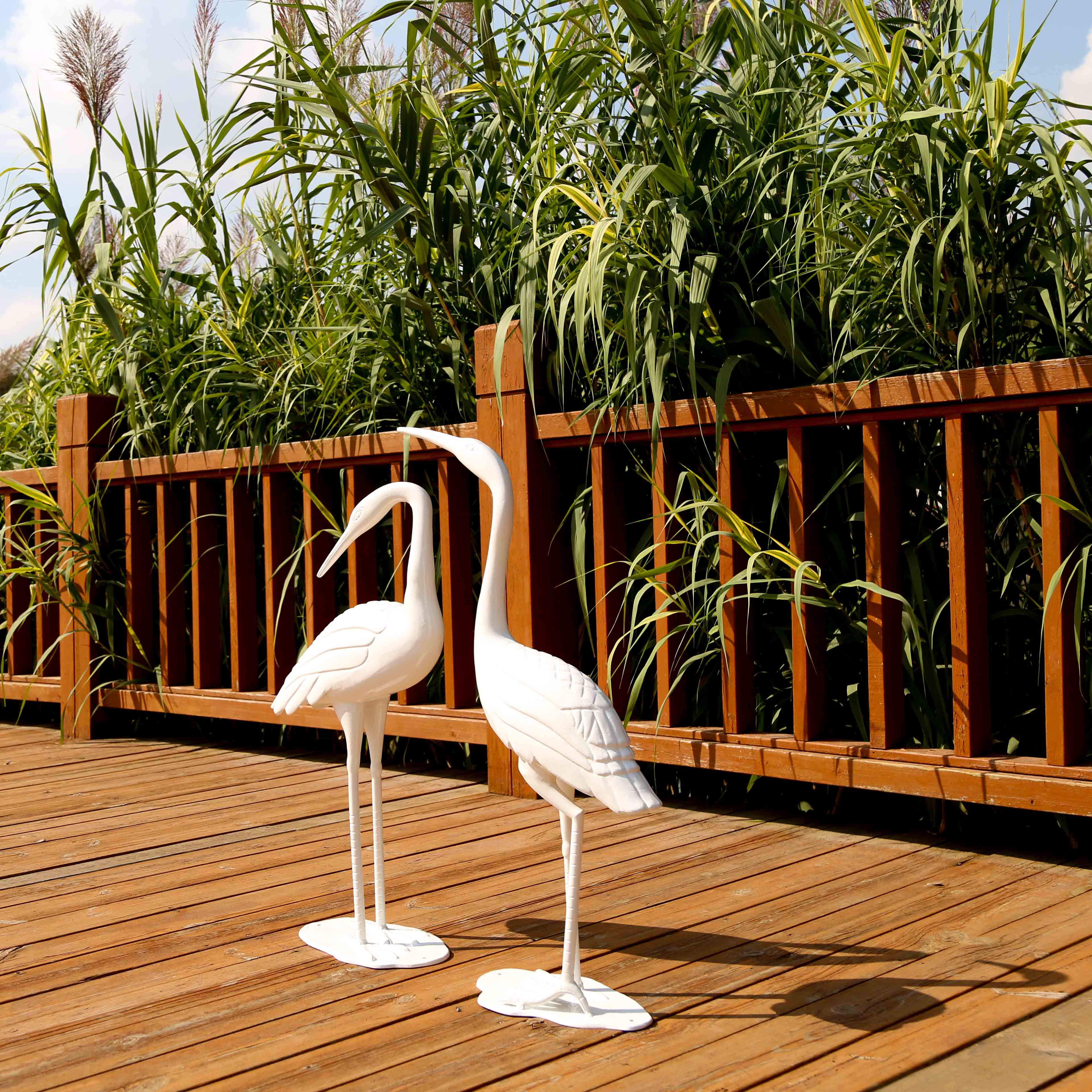 Paire de Grues - Blanc