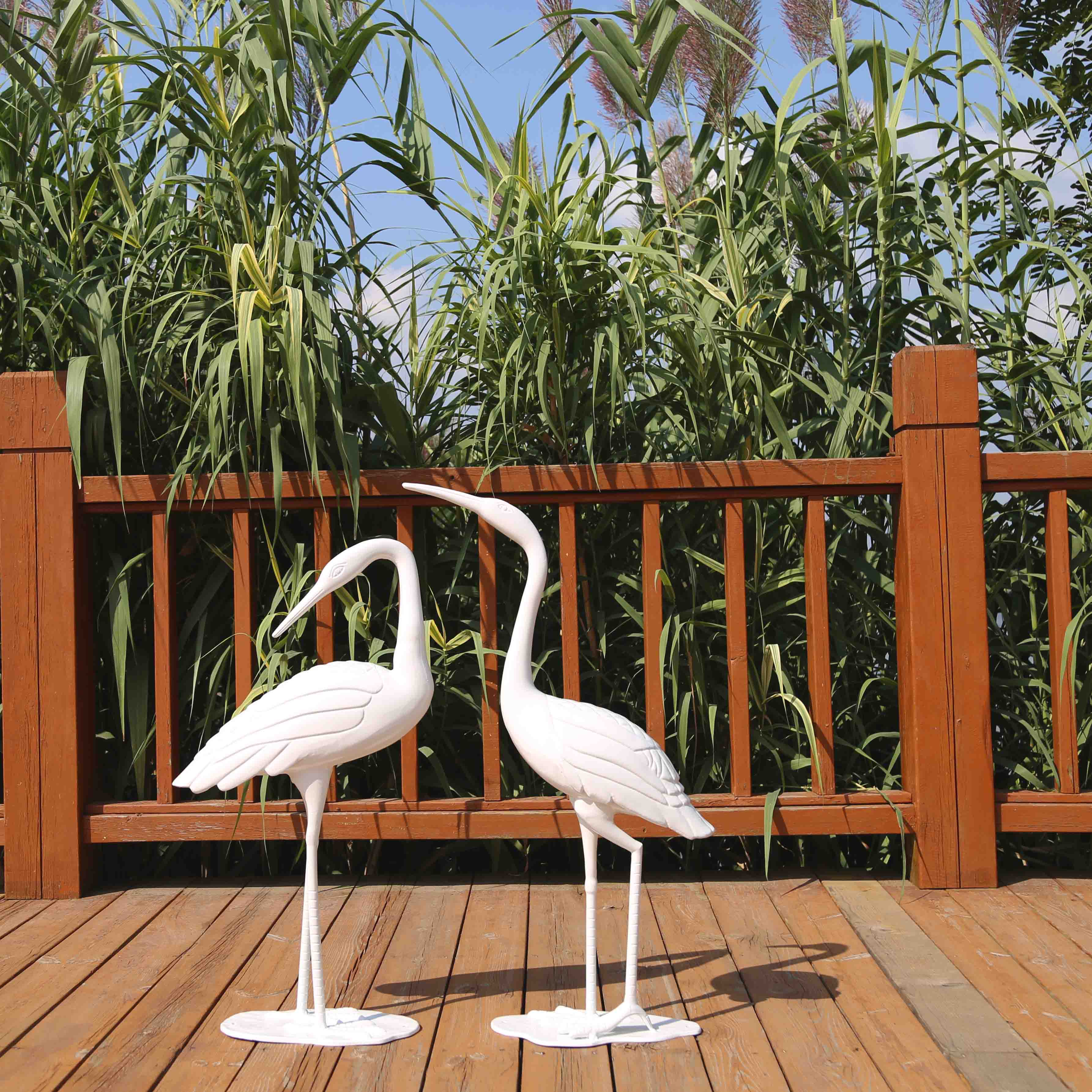 Paire de Grues - Blanc