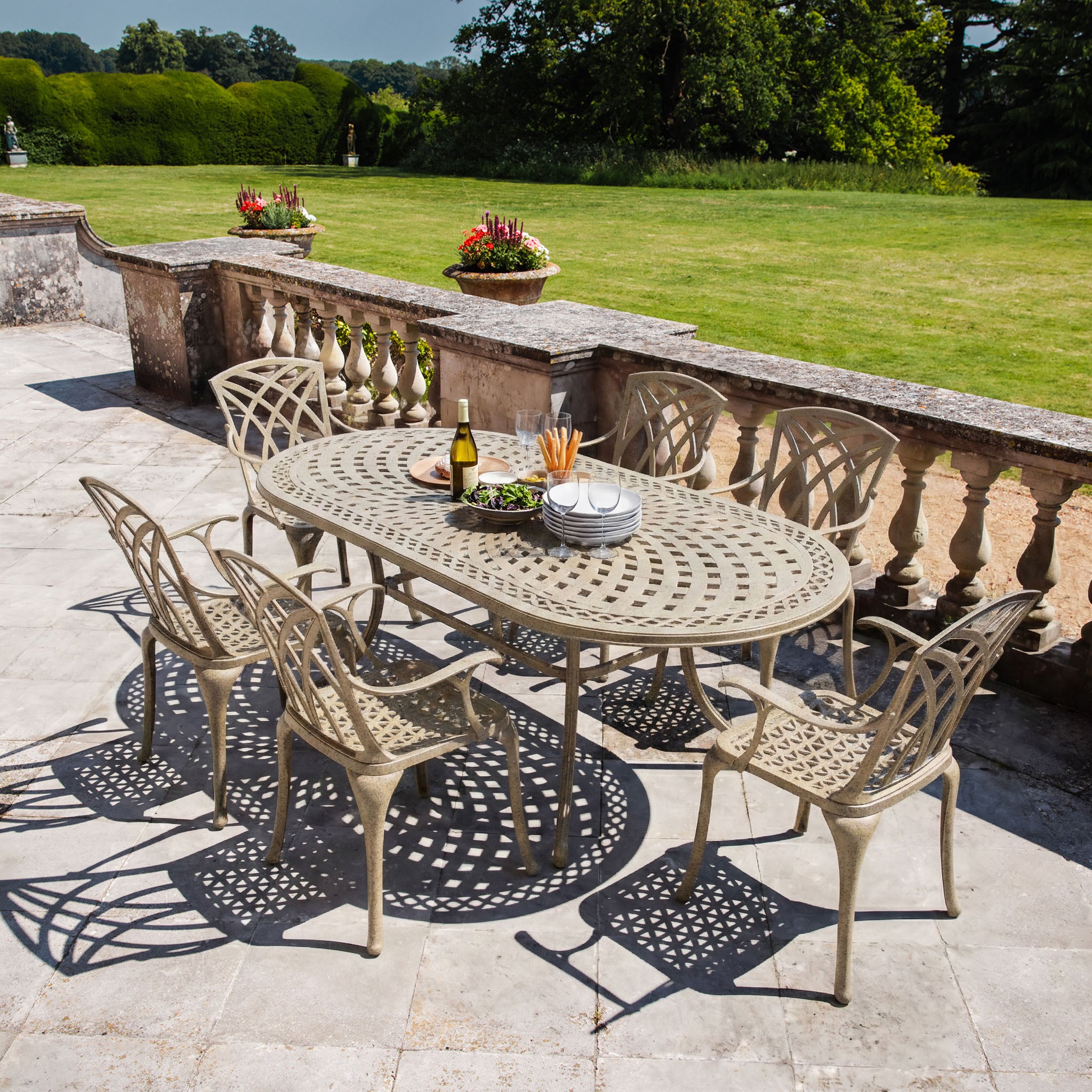 Table Catherine (ensemble 6 personnes)