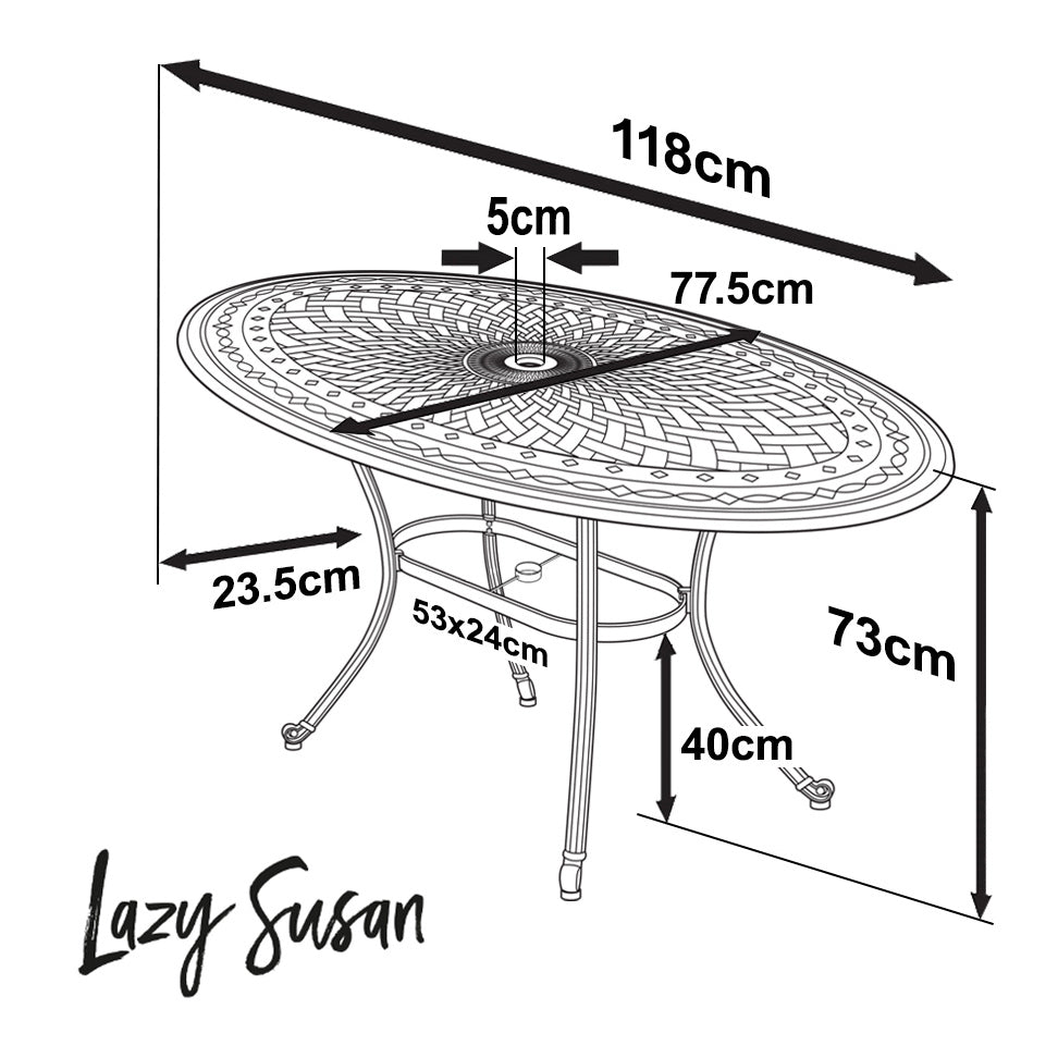 Table Daisie (ensemble 4 personnes)