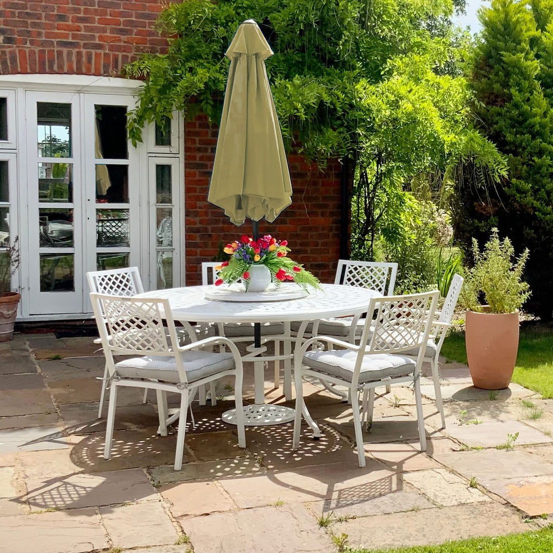 Plateau tournant Lazy Susan 60 cm - Blanc