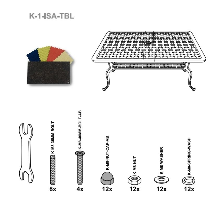 Set of Fixings for Isabelle Table KaiLian AB