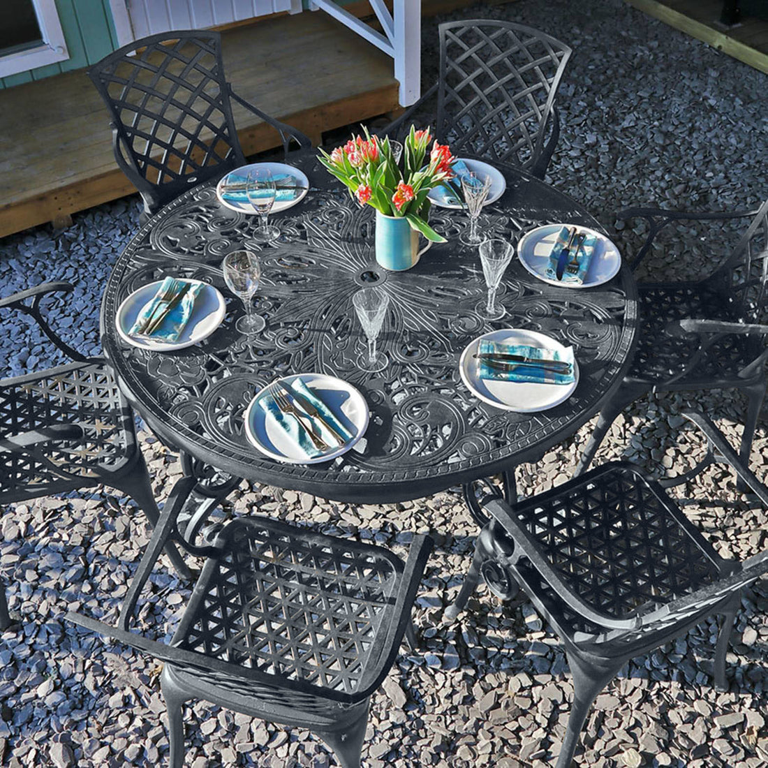 Table Joyce - Gris Ardoise
