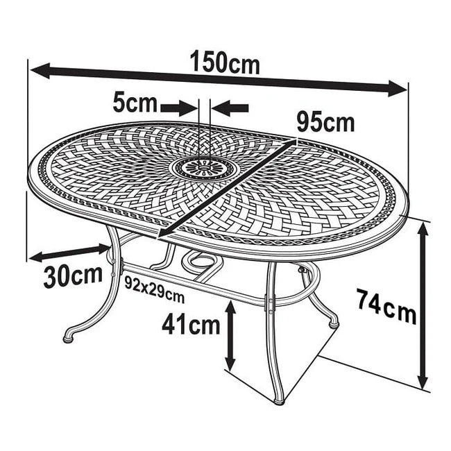 Table June (ensemble 4 personnes)