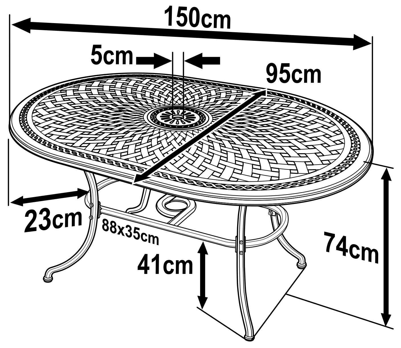 Table June (ensemble 4 personnes)