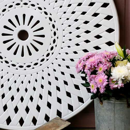 Plateau tournant Lattice 90 cm - Blanc