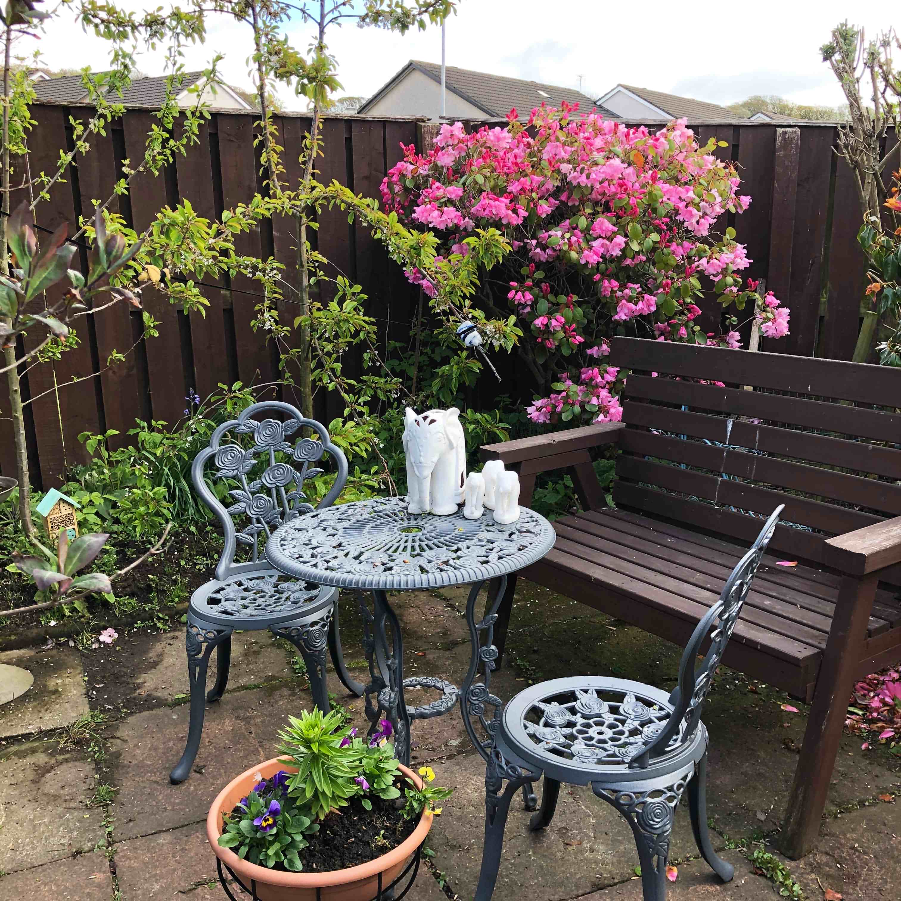 Ensemble bistrot London Rose (ensemble 2 personnes)