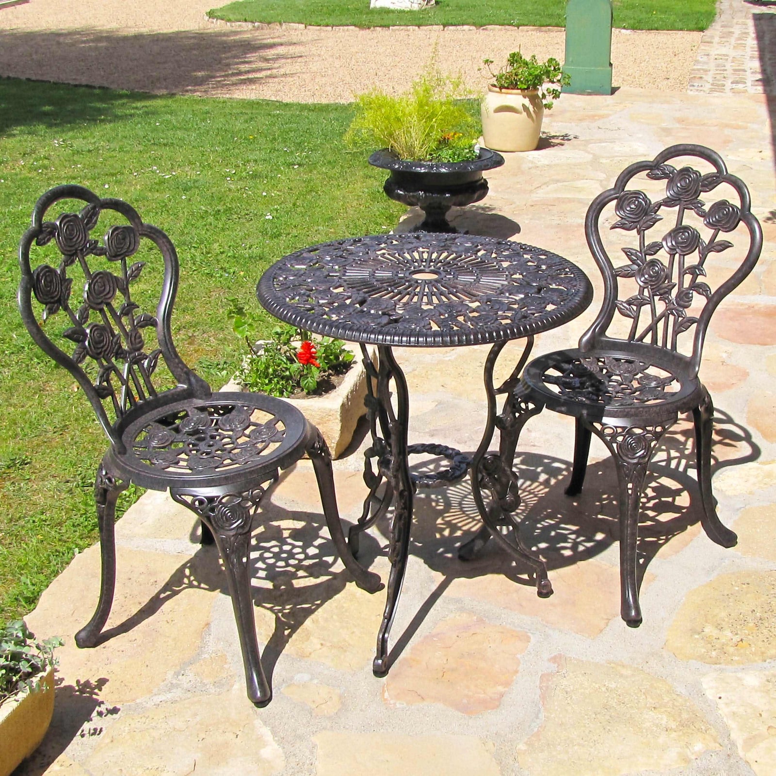 Ensemble bistrot London Rose (ensemble 2 personnes)