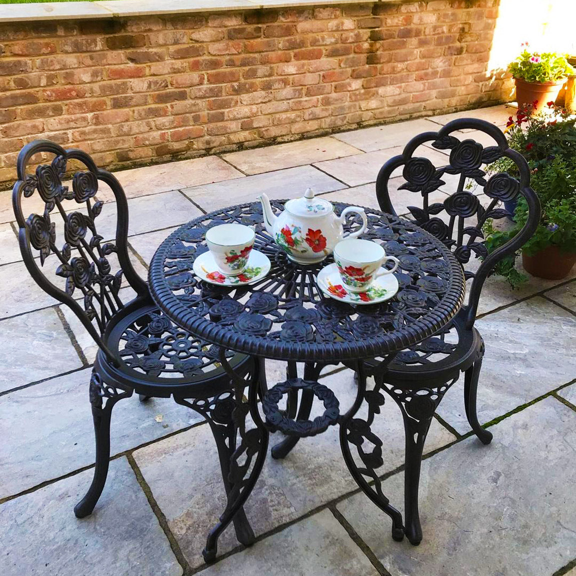 Ensemble bistrot London Rose (ensemble 2 personnes)