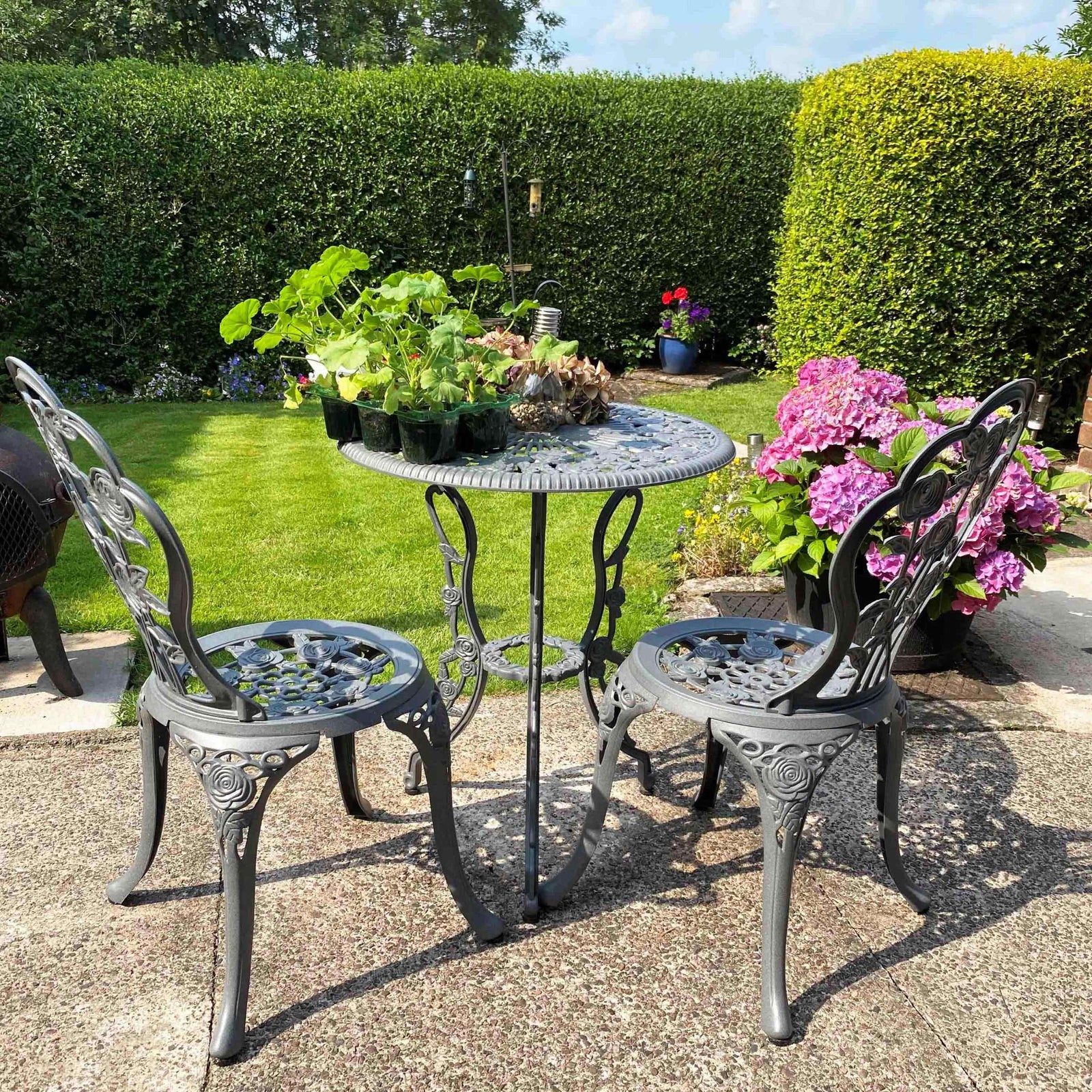 Ensemble bistrot London Rose (ensemble 2 personnes)