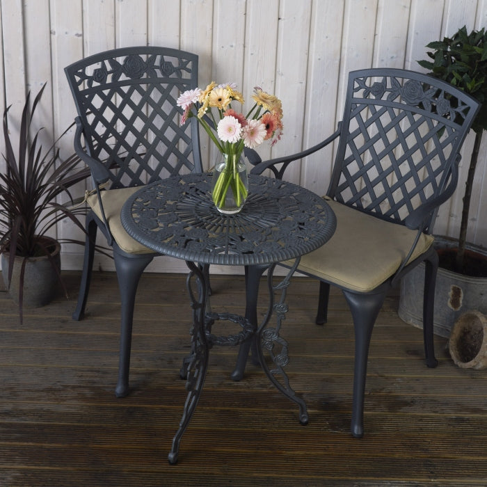 Table bistrot London Rose (ensemble 2 personnes)