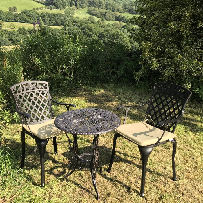 Table bistrot London Rose (ensemble 2 personnes)