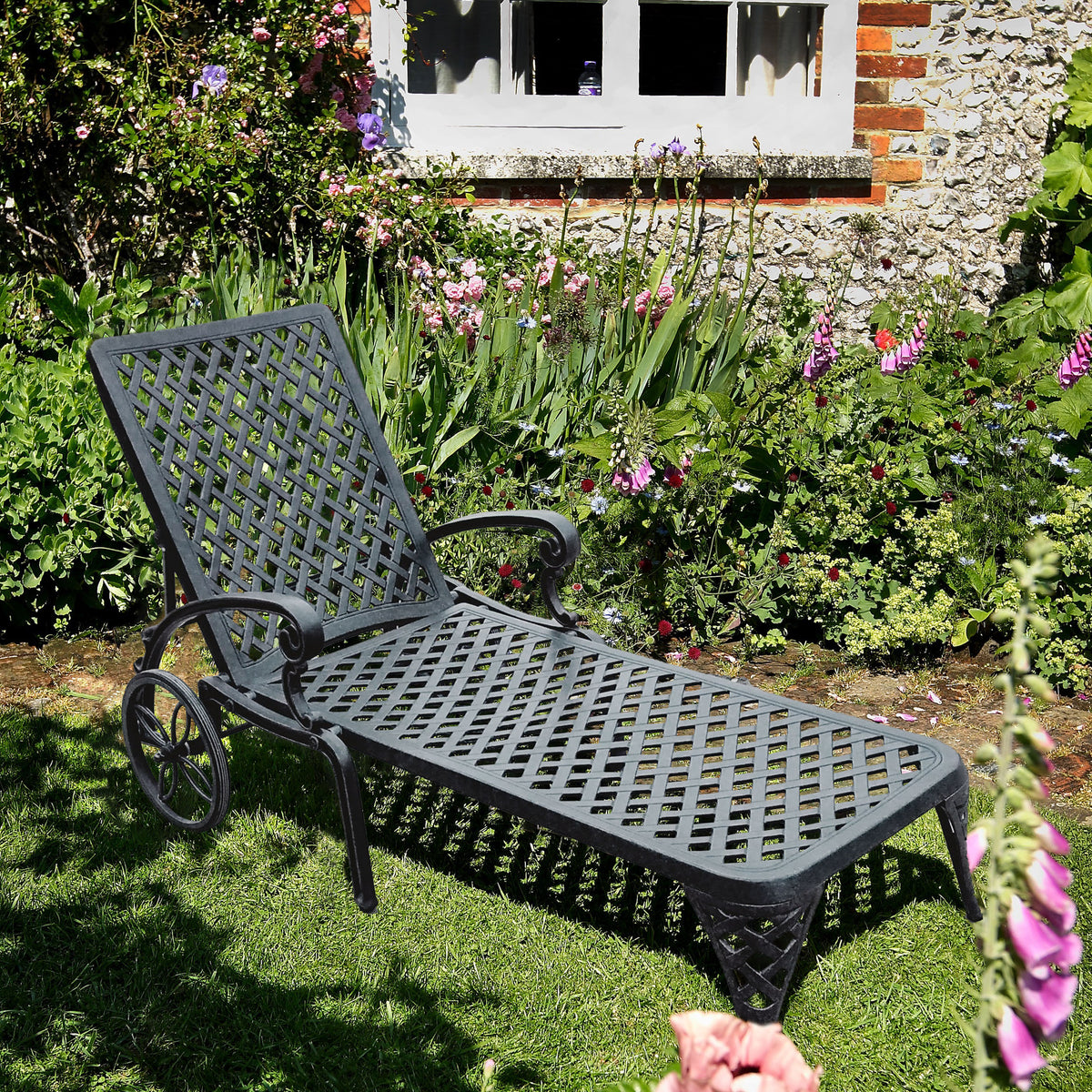 Chaise Longue Stella - Gris Ardoise