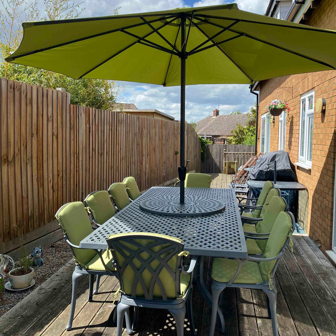 Plateau tournant Lazy Susan 90 cm - Gris Ardoise