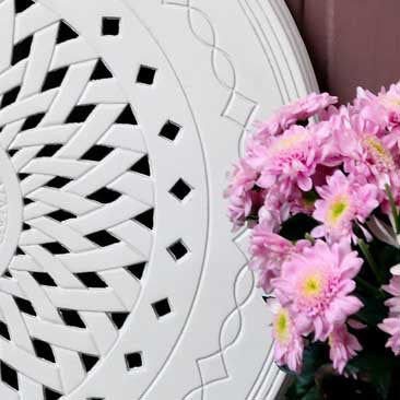 Plateau tournant Metro 80cm - Blanc