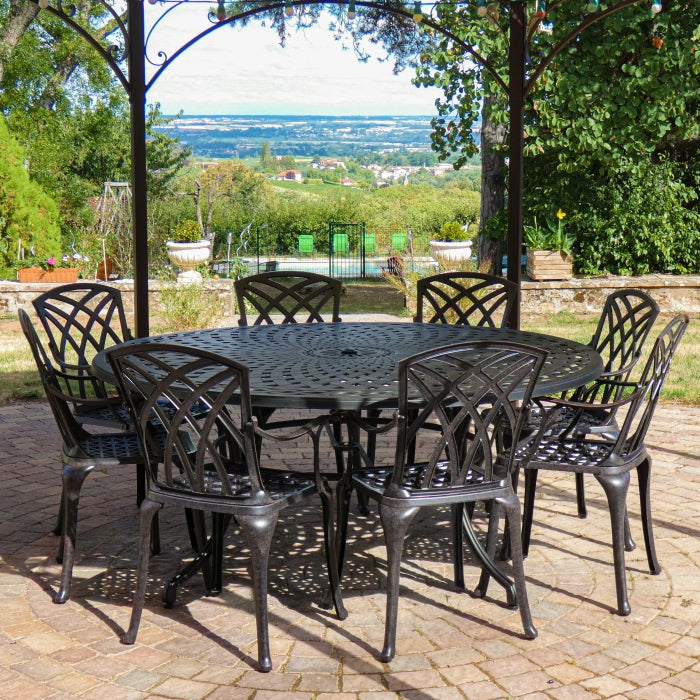 Table Olivia (ensemble 8 personnes)