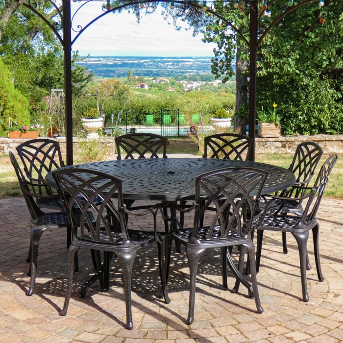 Table Olivia (ensemble 10 personnes)