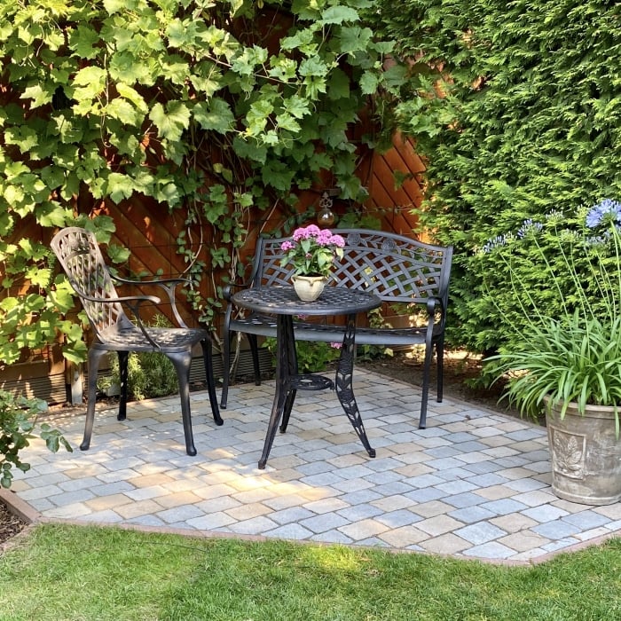 Table bistrot Rose (ensemble 2 personnes)