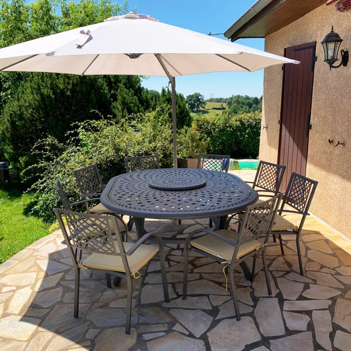 Table Rosemary (ensemble 8 personnes)