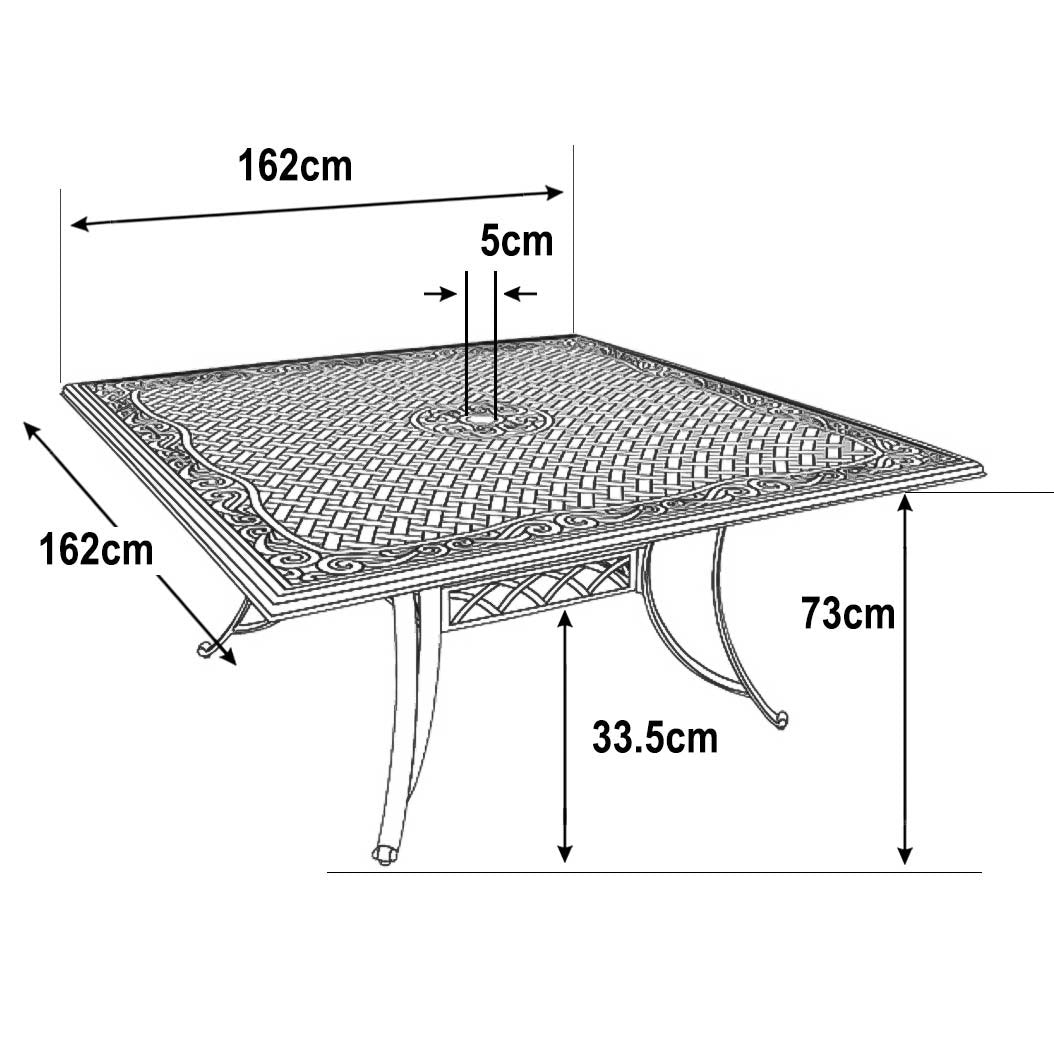 Table Tanya (ensemble 8 personnes)