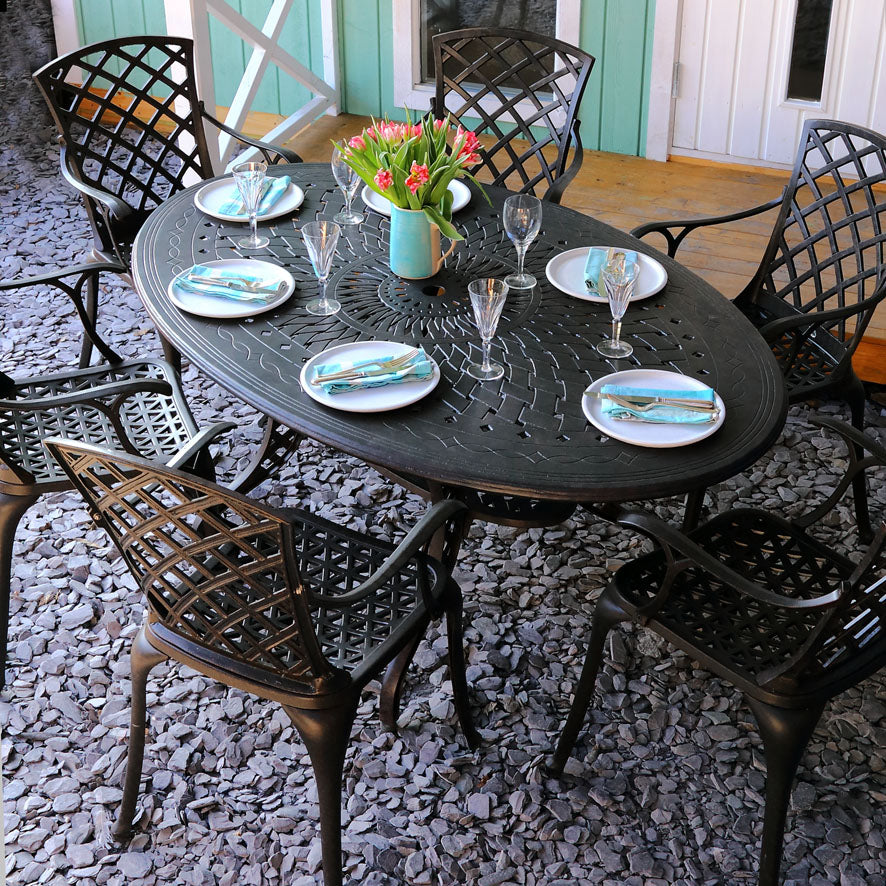Table Charlotte (ensemble 6 personnes)