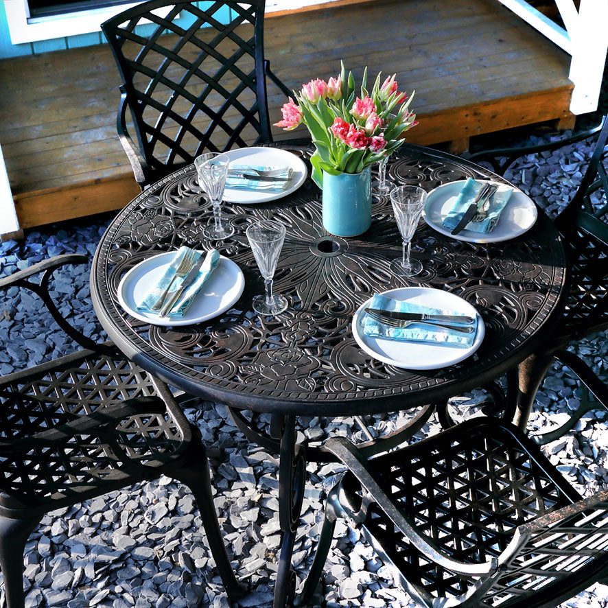 Table Flora (ensemble 4 personnes)