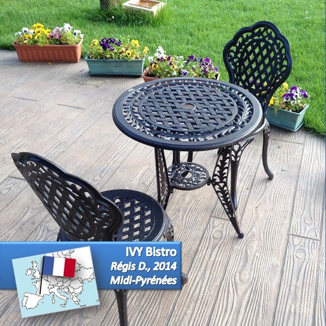 Ensemble bistrot IVY (Table et 2 chaises)