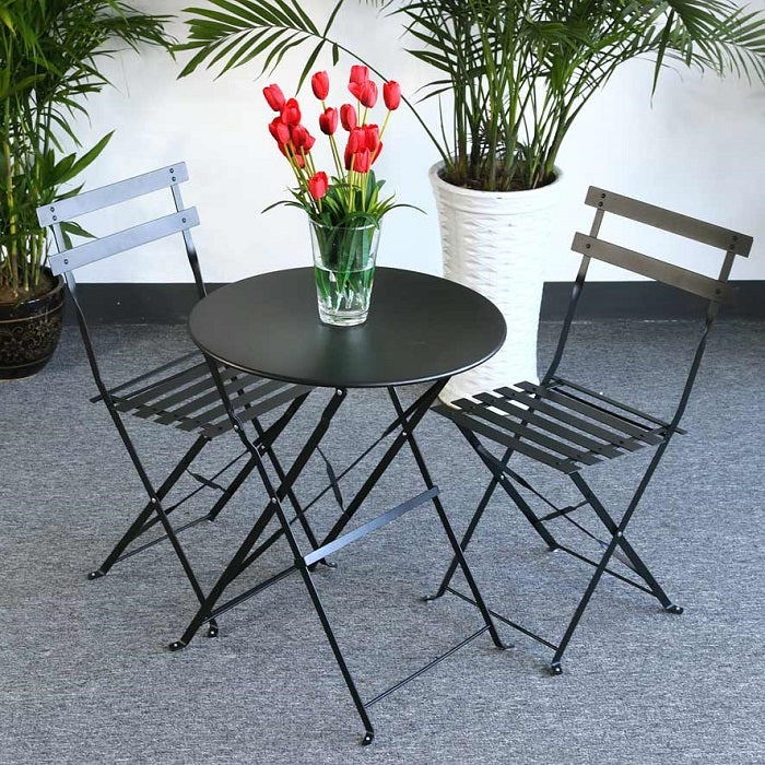 Table de Bistrot Alessia - Noir