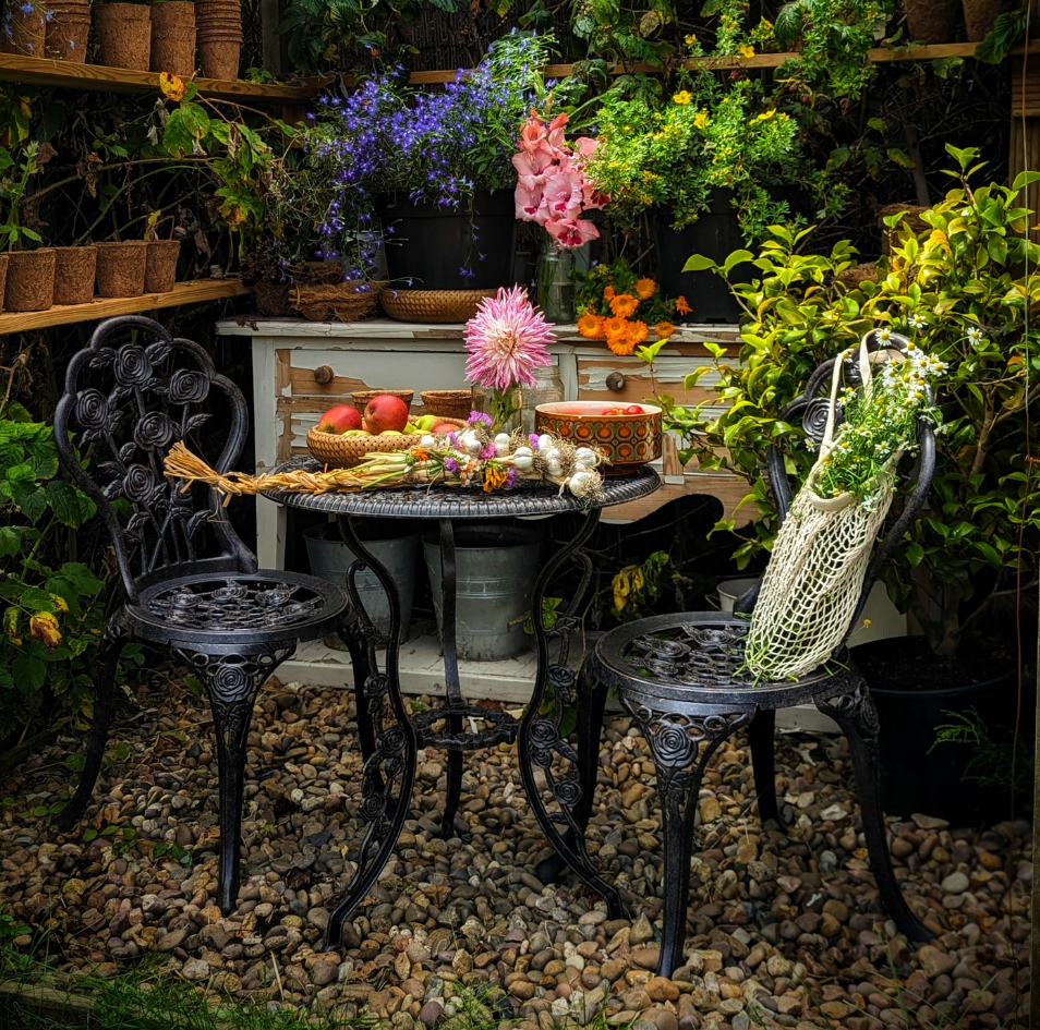 Ensemble bistrot London Rose (ensemble 2 personnes)