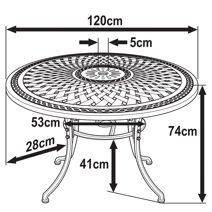 Table Alice (ensemble 4 personnes)
