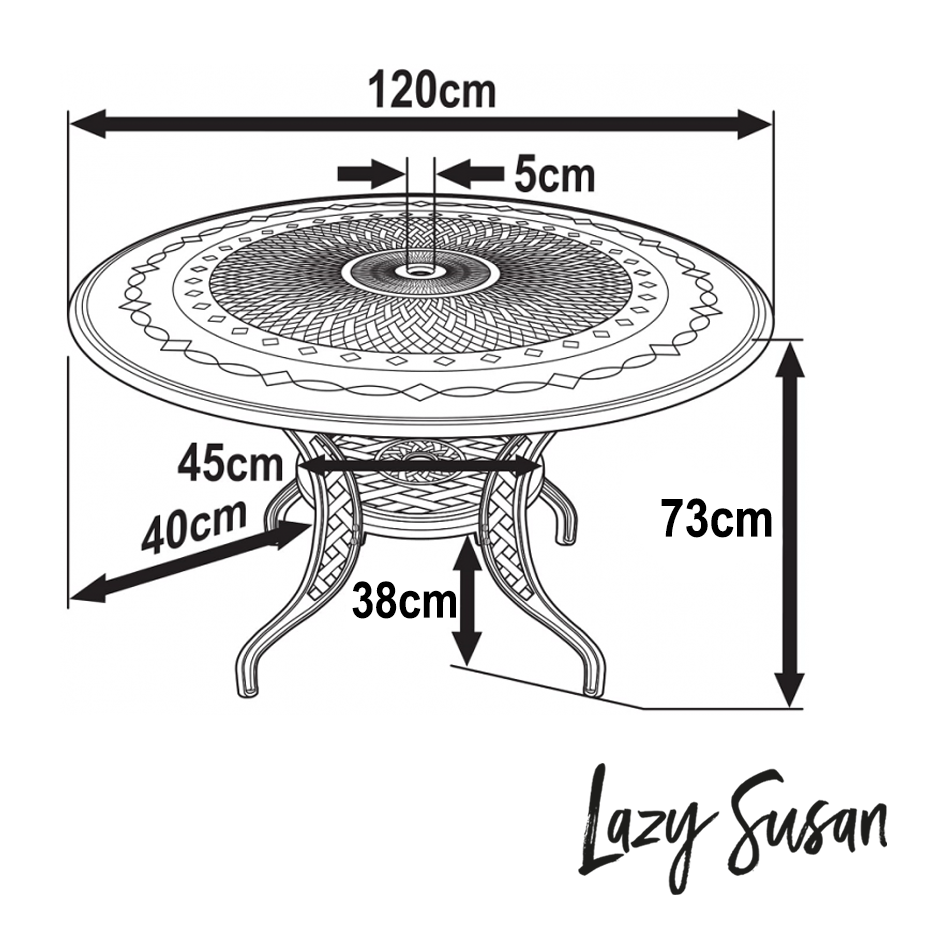 Table Amy (ensemble 6 personnes)