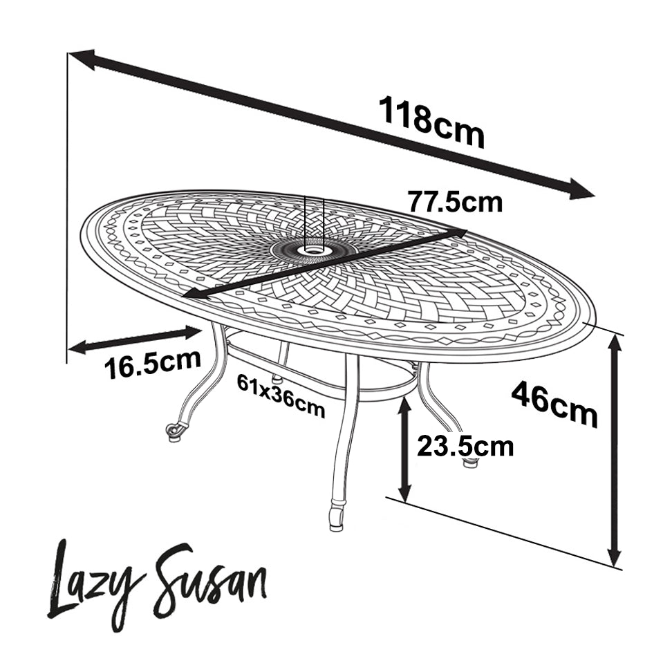 Table Bella (Gris ardoise)