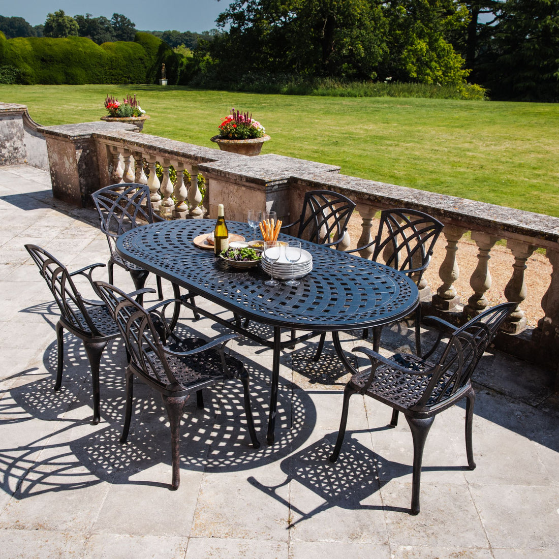 Table Catherine (ensemble 6 personnes)