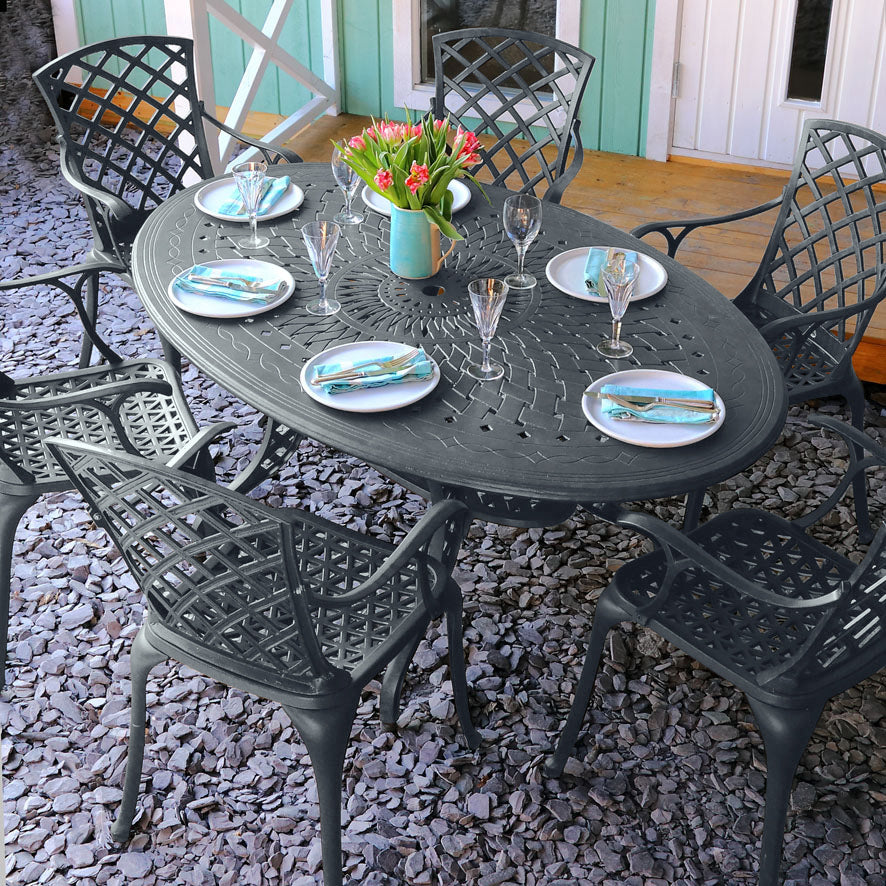 Table Charlotte (ensemble 6 personnes)