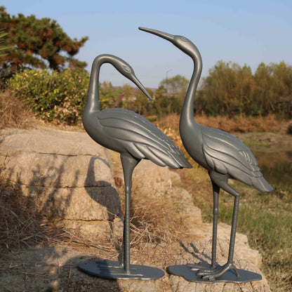 Paire de Grues - Gris Ardoise
