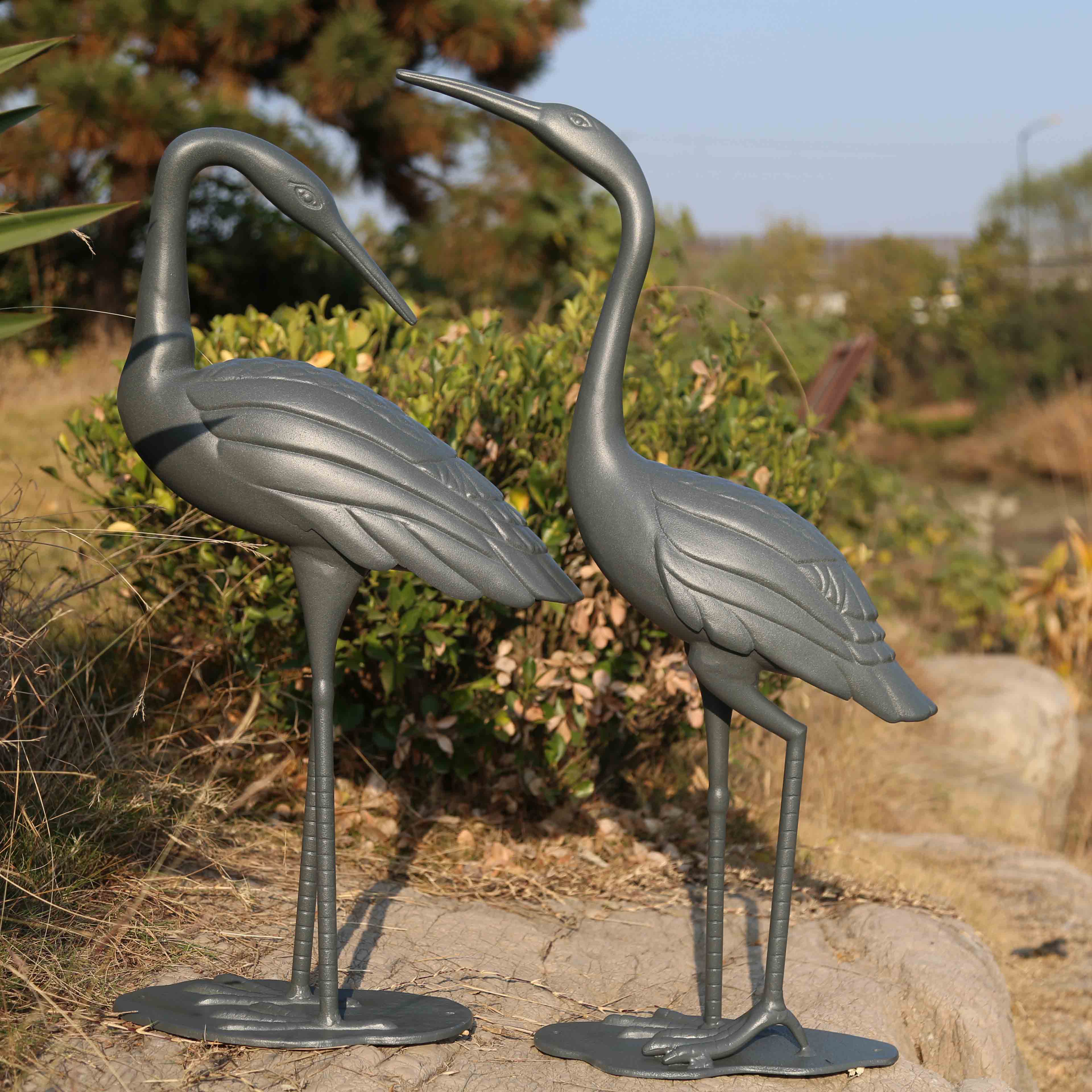 Paire de Grues - Gris Ardoise