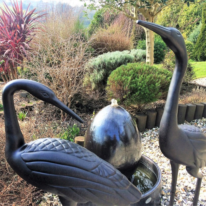 Paire de Grues - Bronze Ancien