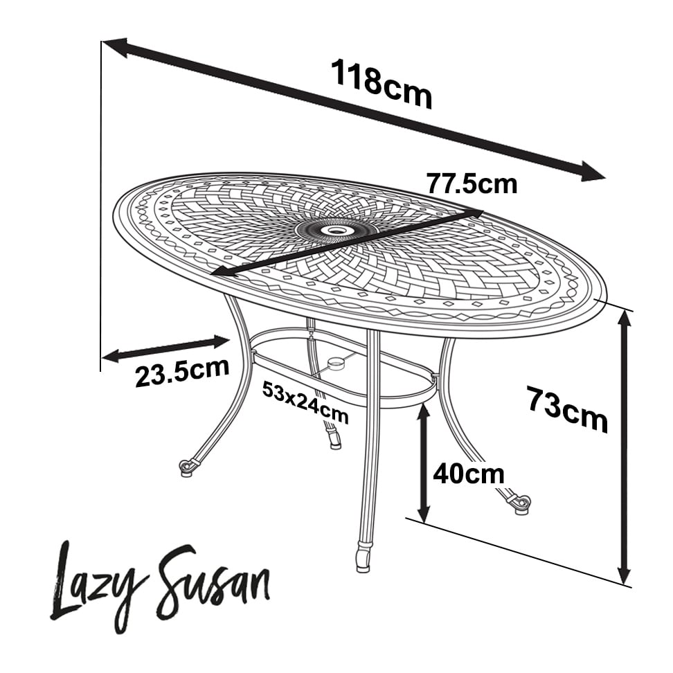Table Daisie (ensemble 2 personnes)
