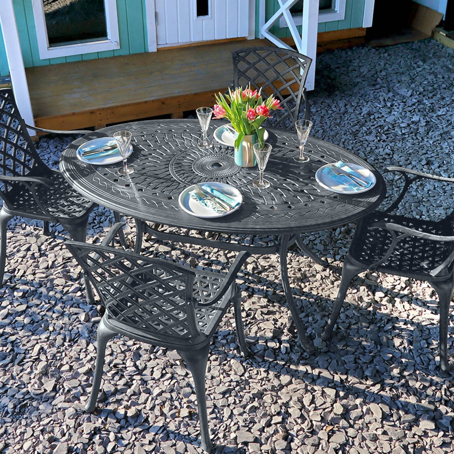 Table Emily (ensemble 6 personnes)