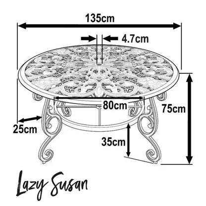 Table Joyce (ensemble 6 personnes)