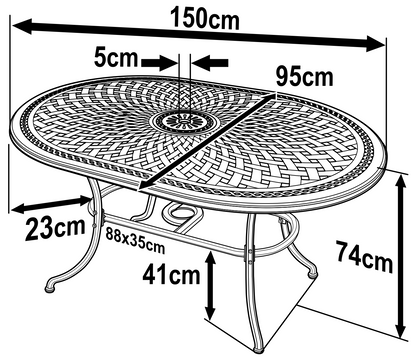 Table June (ensemble 4 personnes)