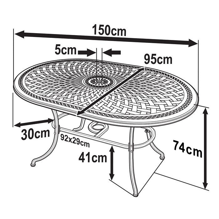 Table June (ensemble 6 personnes)