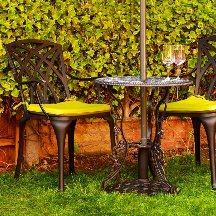 Table bistrot London Rose (ensemble 2 personnes)