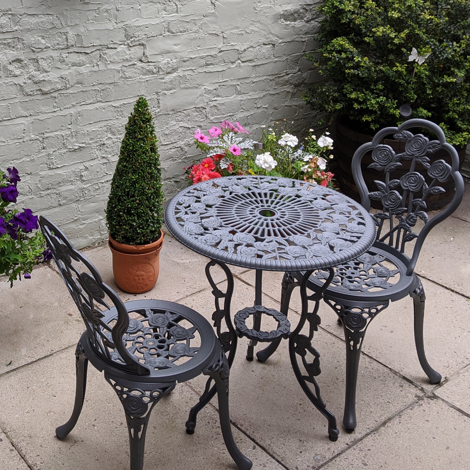 Ensemble bistrot London Rose (ensemble 2 personnes)