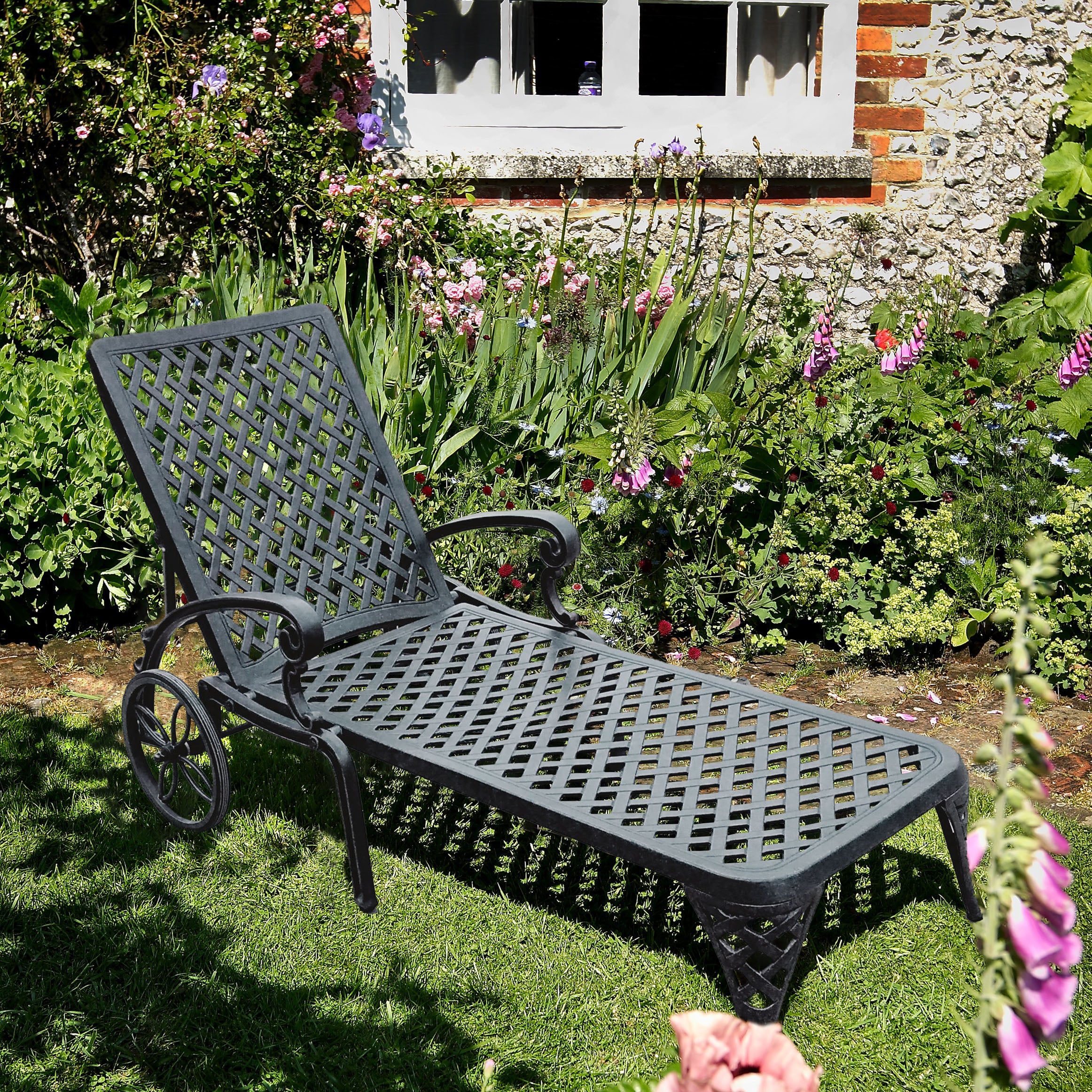 Chaise Longue Stella - Gris Ardoise